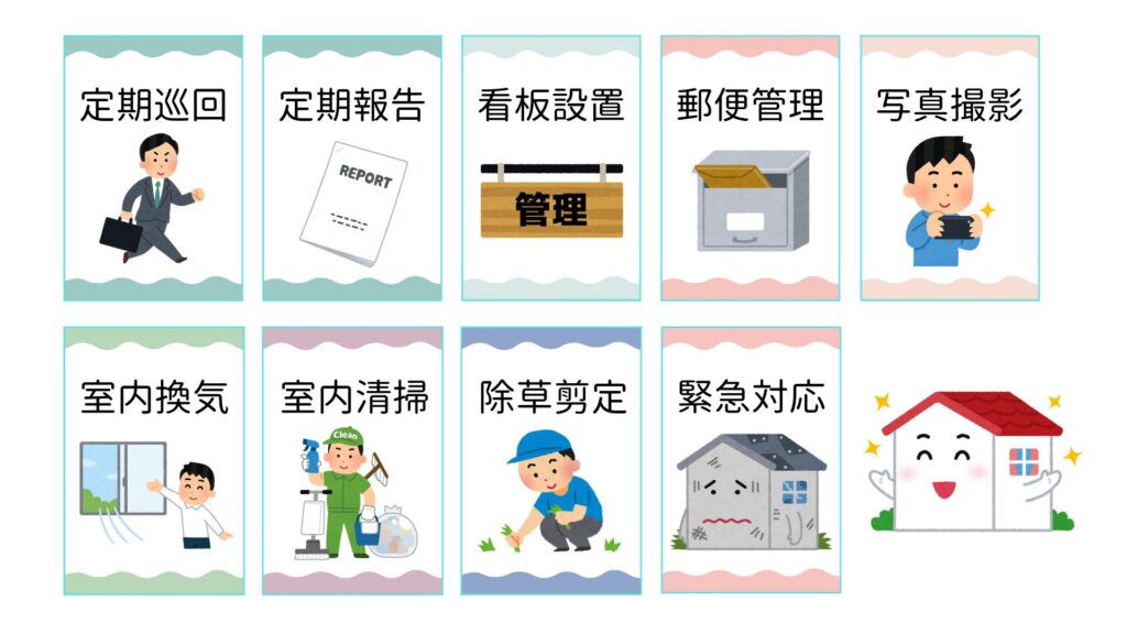 イエヤス不動産販売の空き家管理サービスの詳細